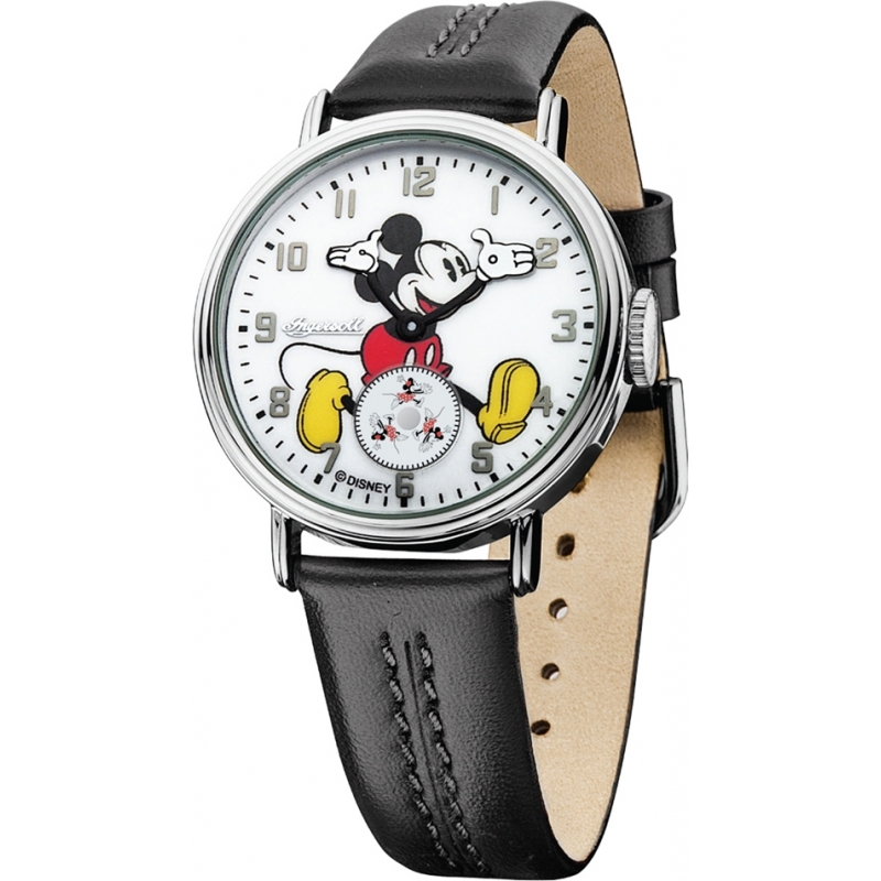 Disney by Ingersoll Ladies The Golden Years Mickey Mouse Black Watch