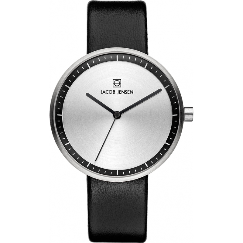 Jacob Jensen Ladies Strata Silver Black Watch