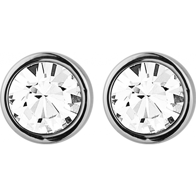 Dyrberg Kern Ladies Noble Shiny Silver Crystal Earrings