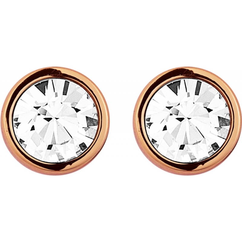 Dyrberg Kern Ladies Noble Rose Gold Crystal Earrings