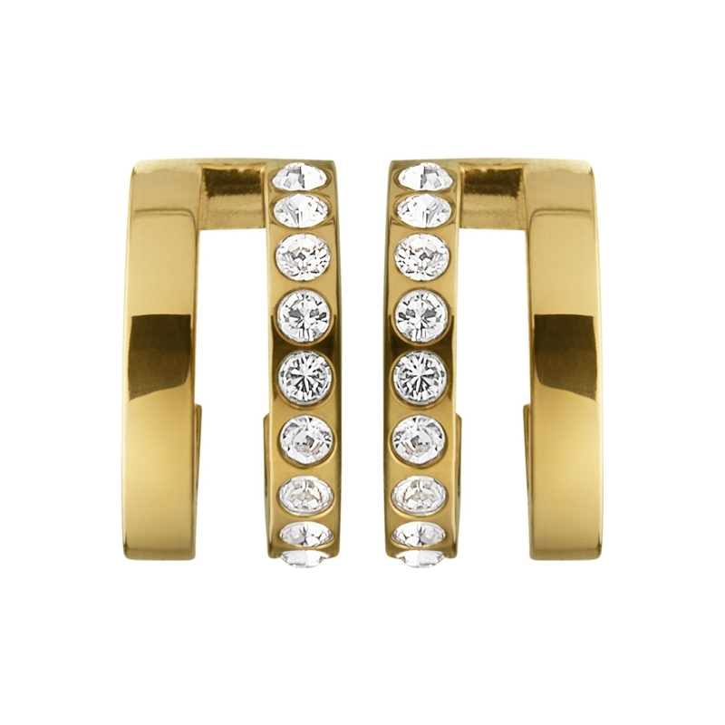 Dyrberg Kern Ladies Logue Gold Earrings