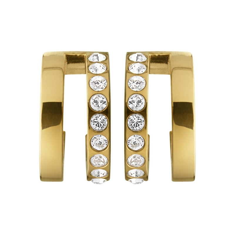 Dyrberg Kern Ladies Logue Gold Earrings