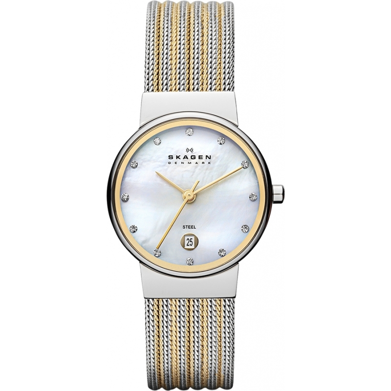 Skagen Ladies Klassik Two Tone Steel Watch