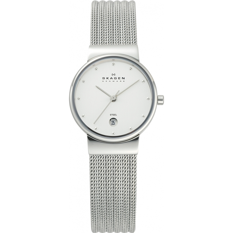 Skagen Ladies Klassik Chrome Patterned Watch