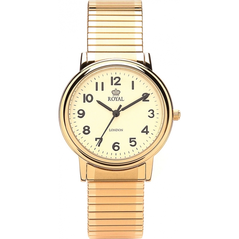 Royal London Mens Classic Quartz Gold Watch