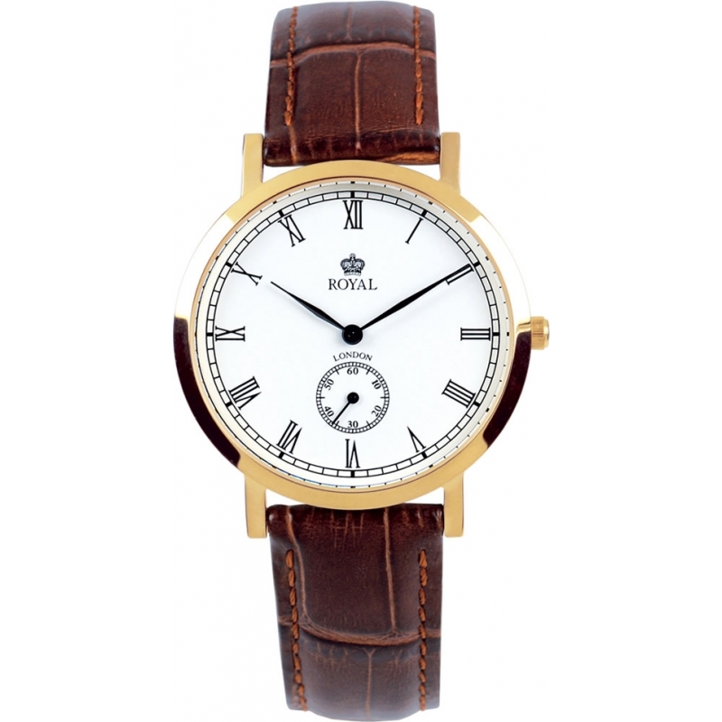 Royal London Mens Classic Gold Watch