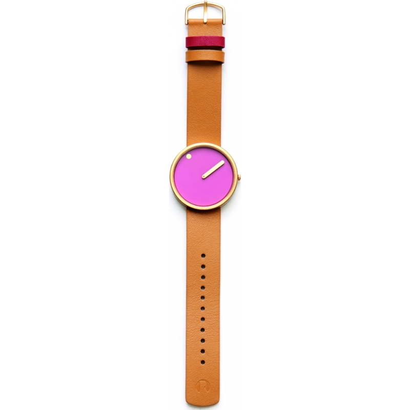 Picto Ladies Tan Leather Strap Watch