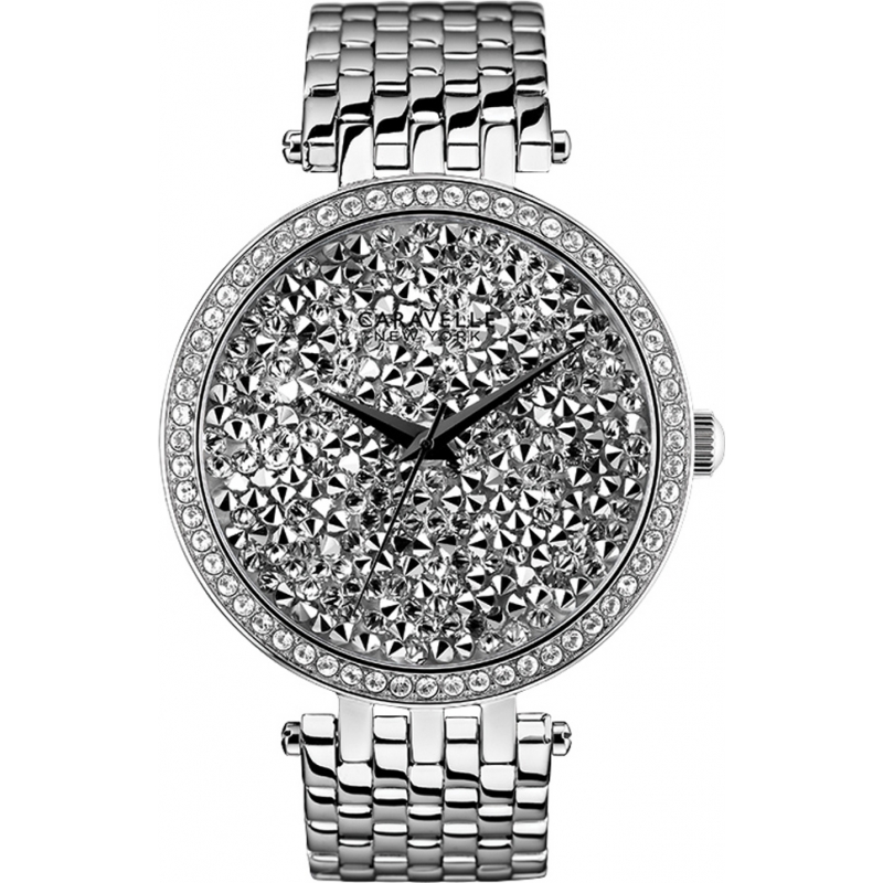 Caravelle New York Ladies Silver Steel Bracelet Watch