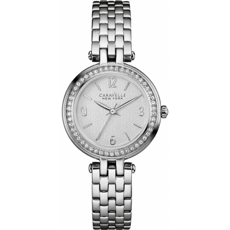 Caravelle New York Ladies Mini T-Bar Silver Steel Bracelet Watch