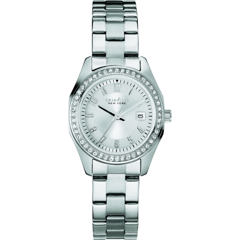 Caravelle New York Ladies Silver Steel Bracelet Watch