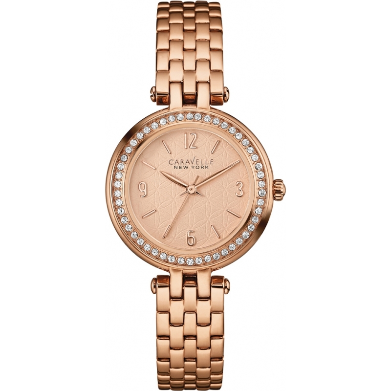 Caravelle New York Ladies Mini T-Bar Silver Steel Bracelet Watch