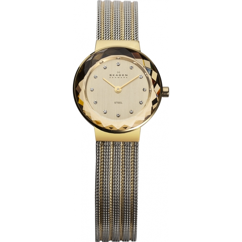 Skagen Ladies Klassik Two Tone Mesh Watch