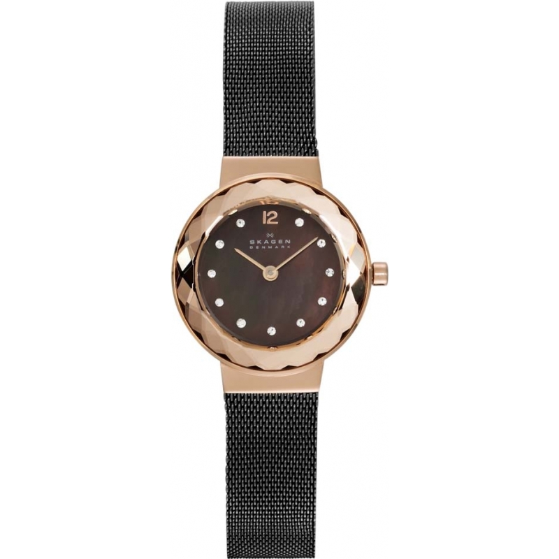 Skagen Ladies Klassik Charcoal Black Mesh Watch