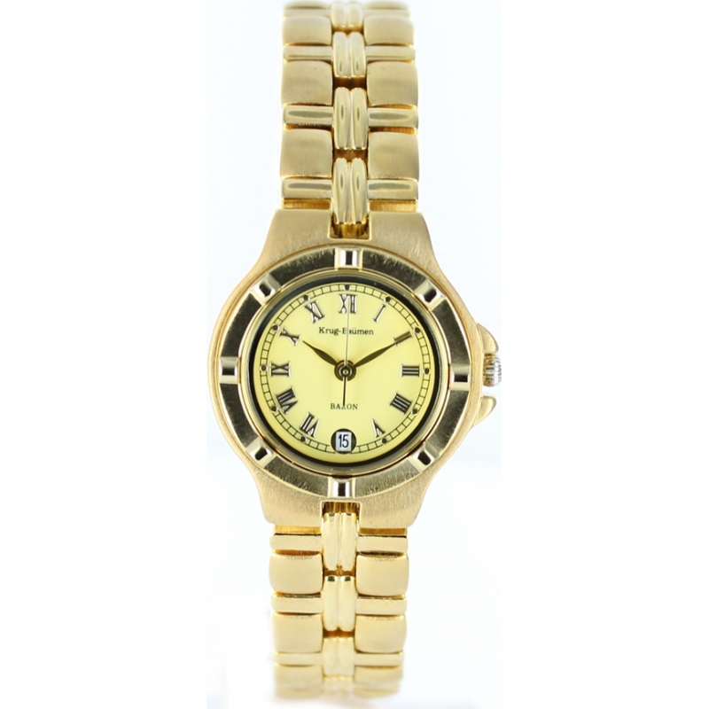 Krug Baumen Ladies Baron Yellow Dial