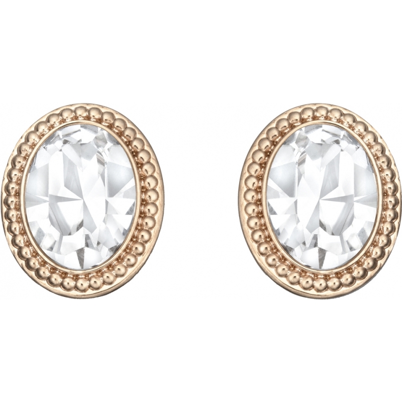 Swarovski Ladies Arrive Rose Gold Earrings with Clear Crystals