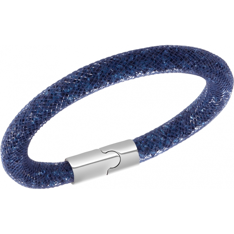 Swarovski Ladies Stardust Size Medium Blue Bracelet with Blue Crystals