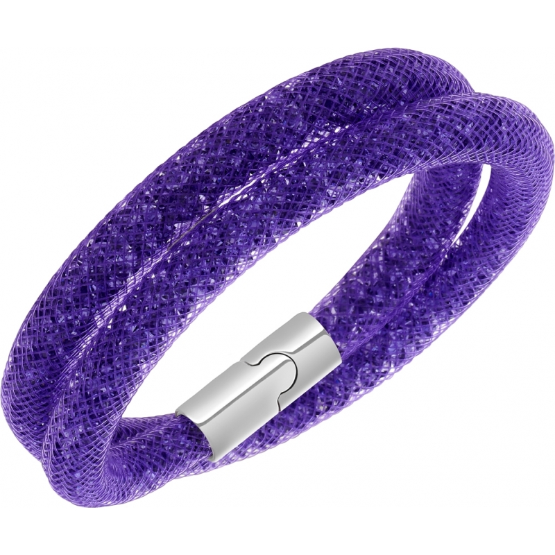 Swarovski Ladies Stardust Size Small Purple Bracelet with Purple Crystals
