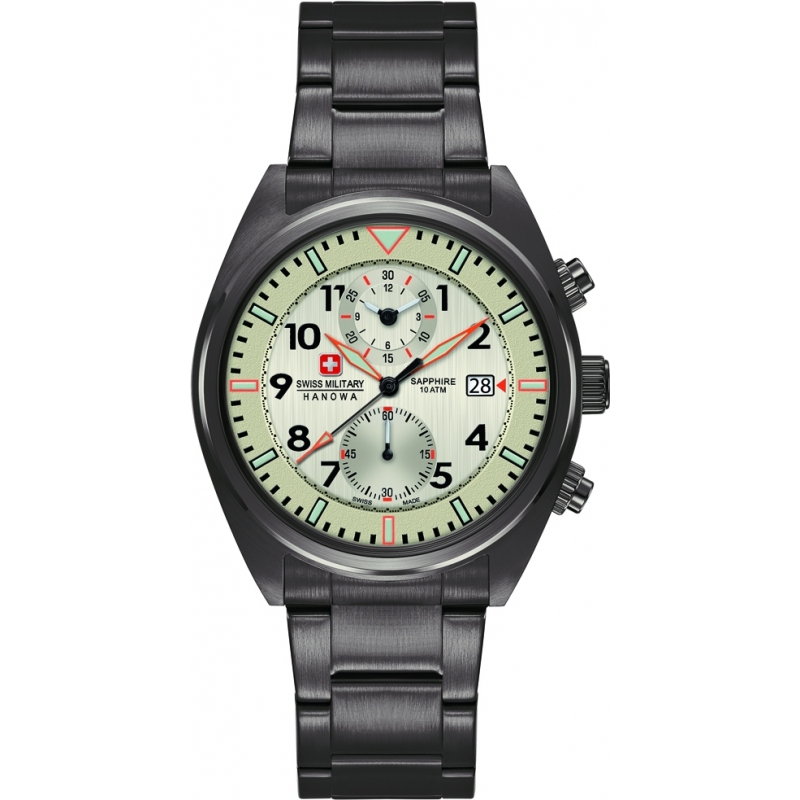 Swiss Military Mens Airborne Gunmetal Chronograph Watch