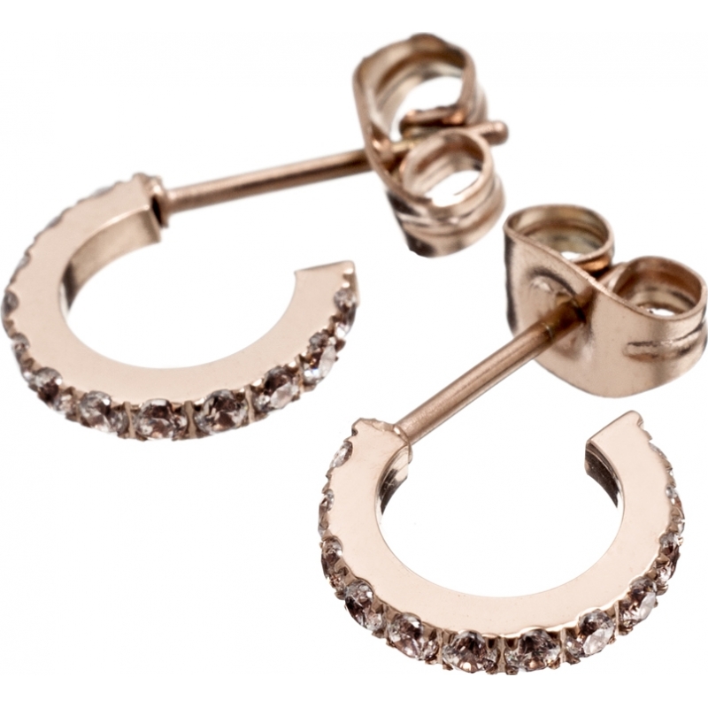 Edblad Ladies Glow Micro Rose Gold Plated Earrings - Small