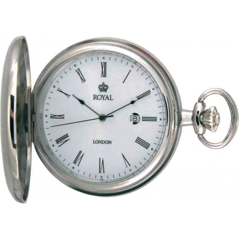 Royal London Mens Quartz Pocket Watch with Chain