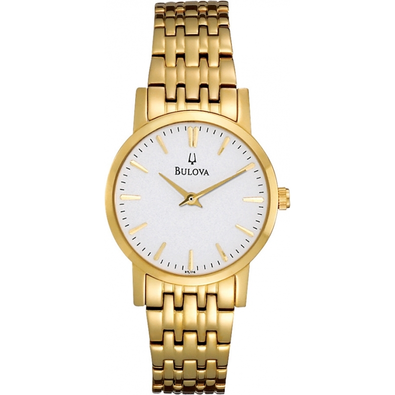 Bulova Ladies Gold Plated Dress Watch