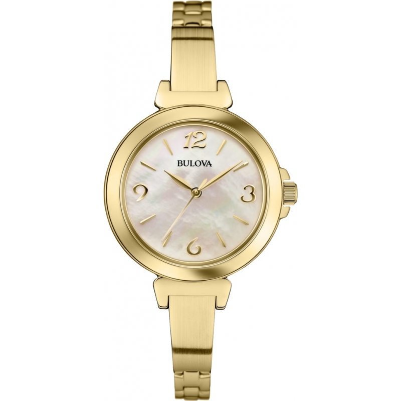 Bulova Ladies Dress Gold Steel Bracelet Watch