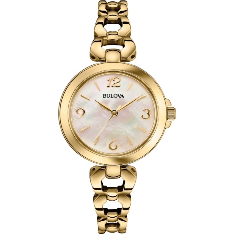 Bulova Ladies Dress Gold Steel Bracelet Watch