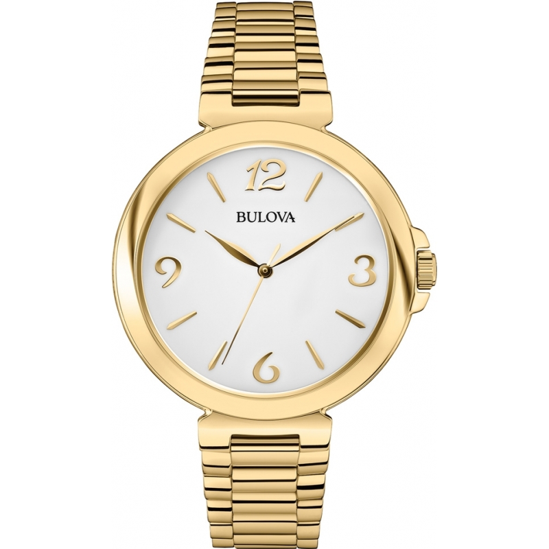 Bulova Ladies Dress Gold Steel Bracelet Watch