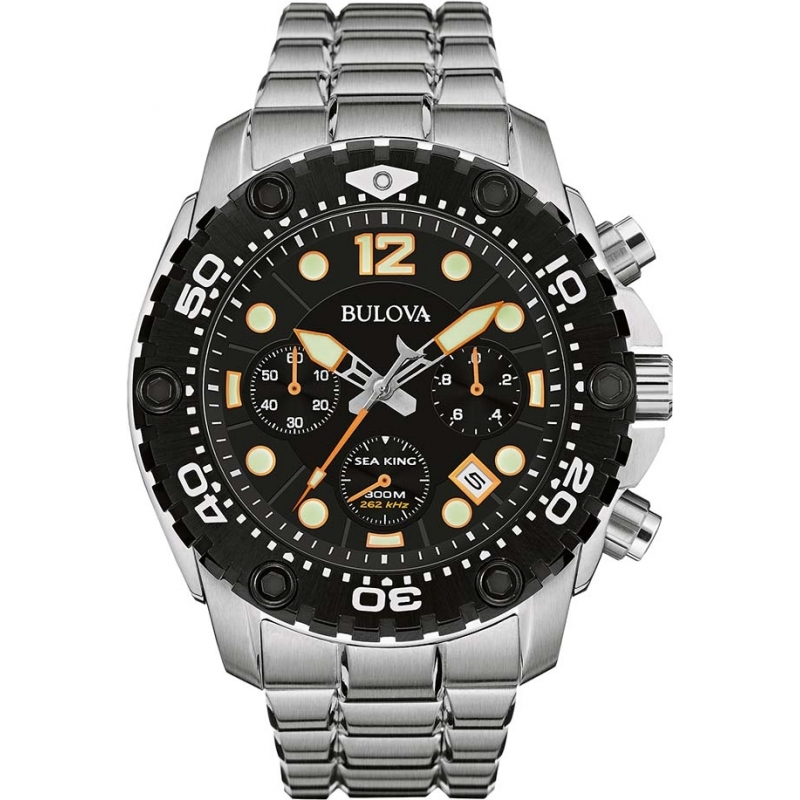 Bulova Mens Sea King UHF Steel Chronograph Watch