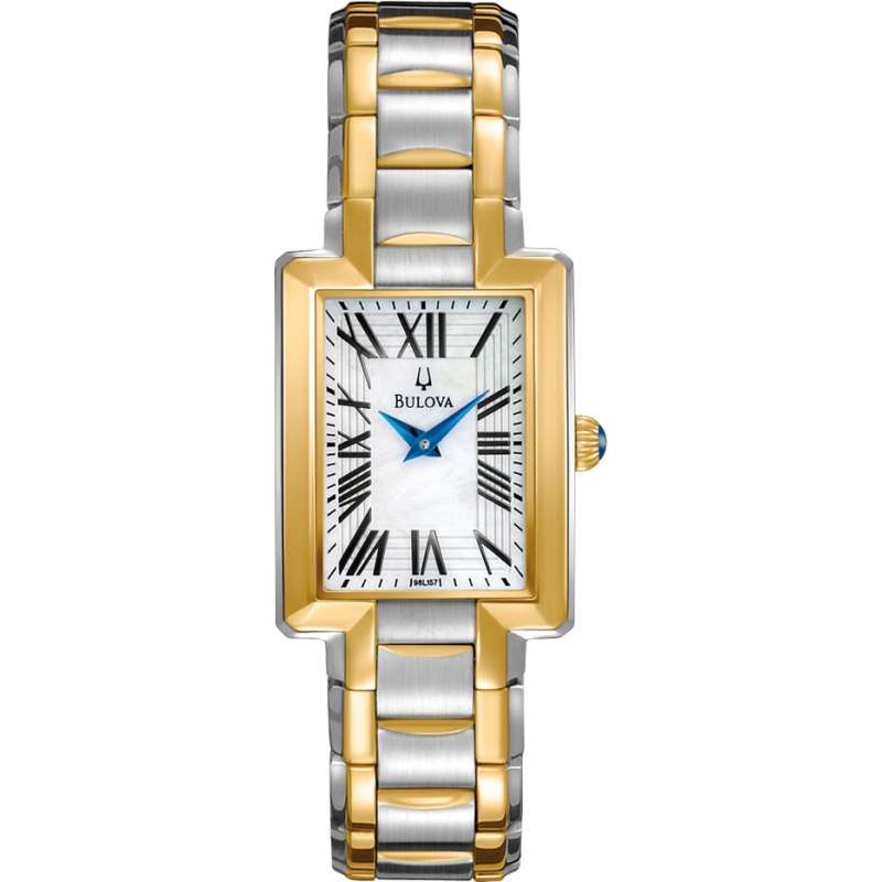 Bulova Ladies White Dress Watch