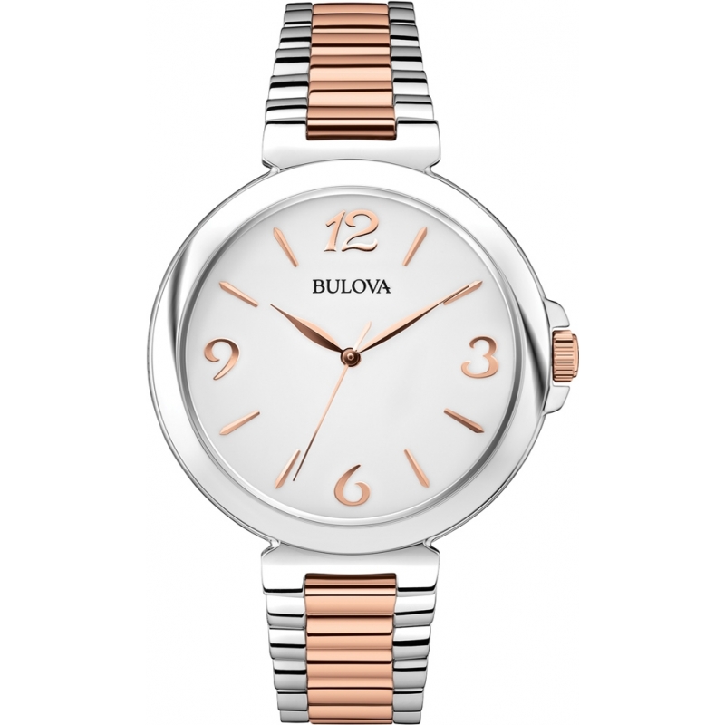 Bulova Ladies Dress Two Tone Steel Bracelet Watch