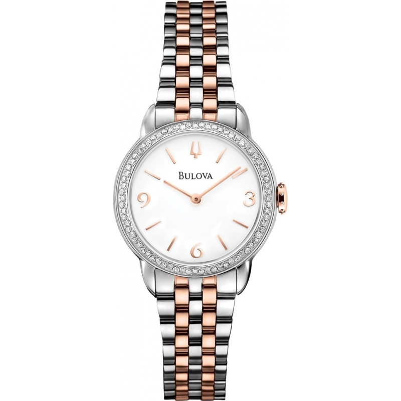 Bulova Ladies Two Tone Steel Bracelet Watch