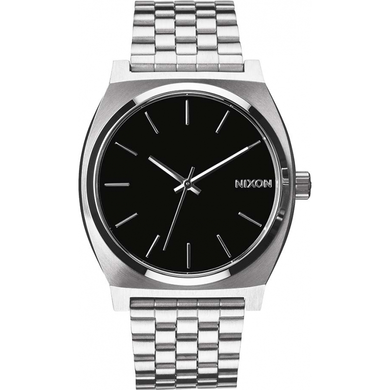 Nixon Time Teller Black Silver Watch
