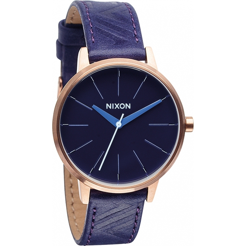 Nixon Ladies Kensington Leather Cobalt Mod Watch