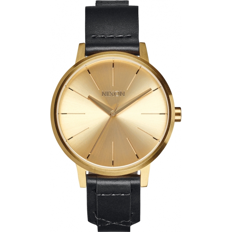 Nixon Ladies Kensington Gold Bridle Leather Watch