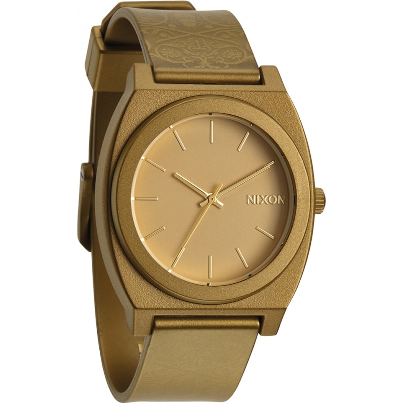 Nixon Mens Time Teller P Metallic Gold Bettlepoint Watch