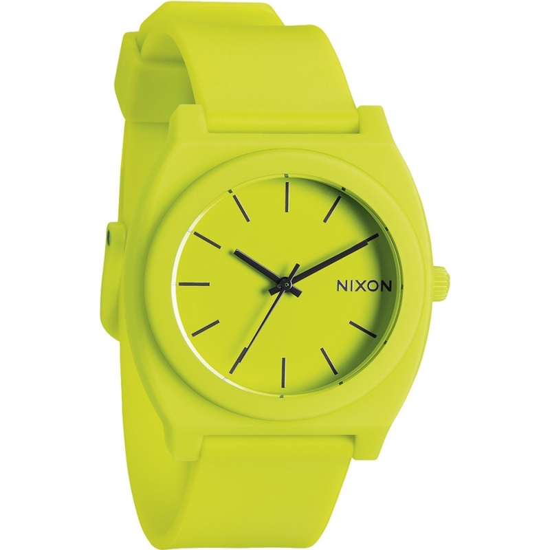 Nixon Mens Time Teller P Neon Yellow Watch