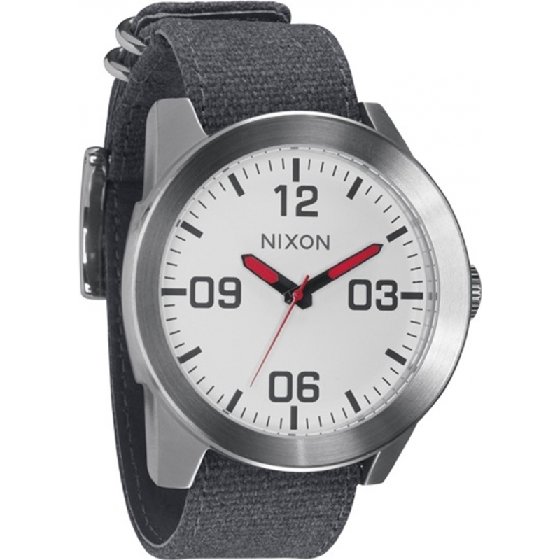 Nixon Mens Corporal White Grey Watch