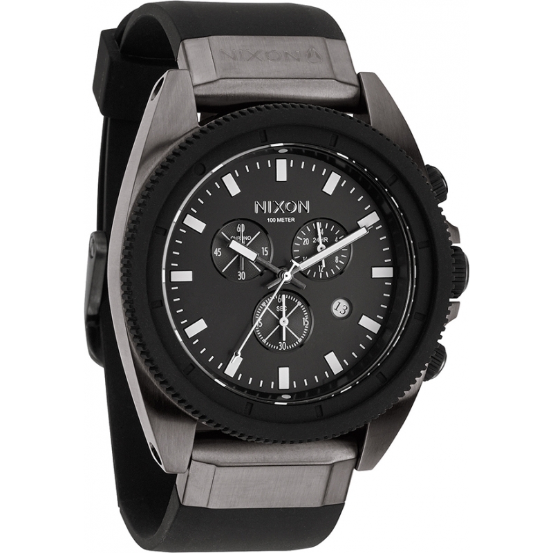 Nixon Mens Rover Chrono Gunmetal Black Watch