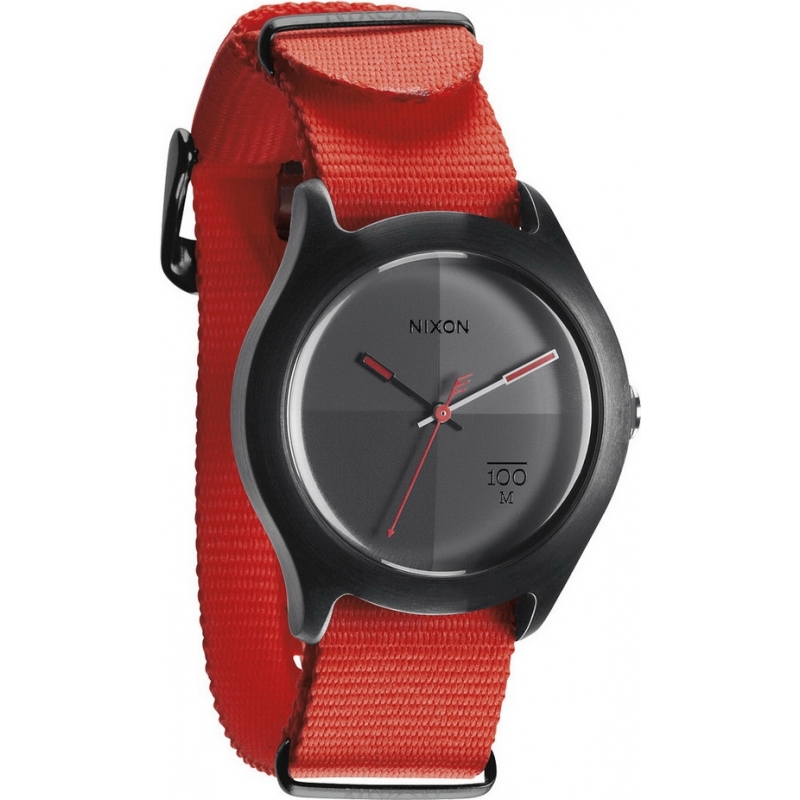 Nixon Quad Neon Orange Watch