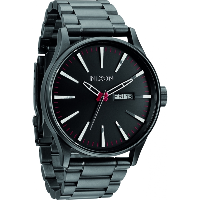 Nixon Mens Sentry SS Gunmetal Watch