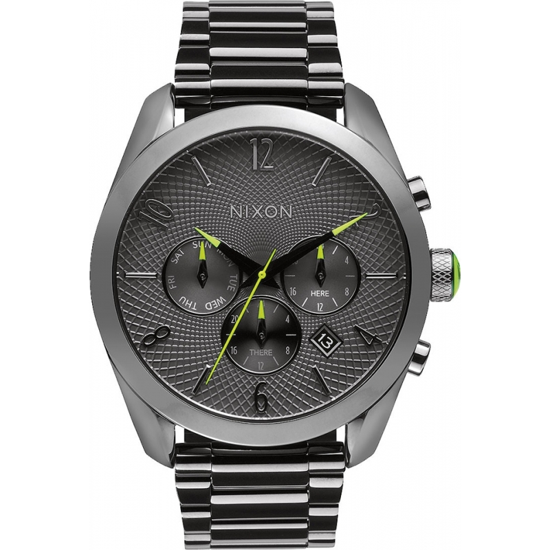 Nixon Ladies Bullet Gunmetal Chrono Watch