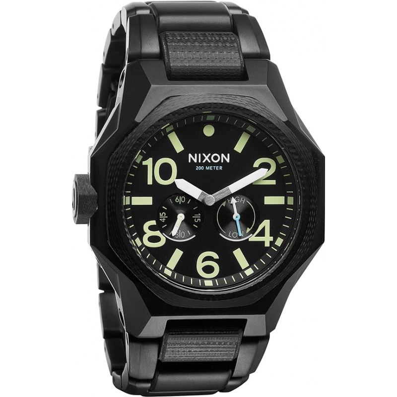 Nixon Mens Tangent Matte Black Surplus Watch