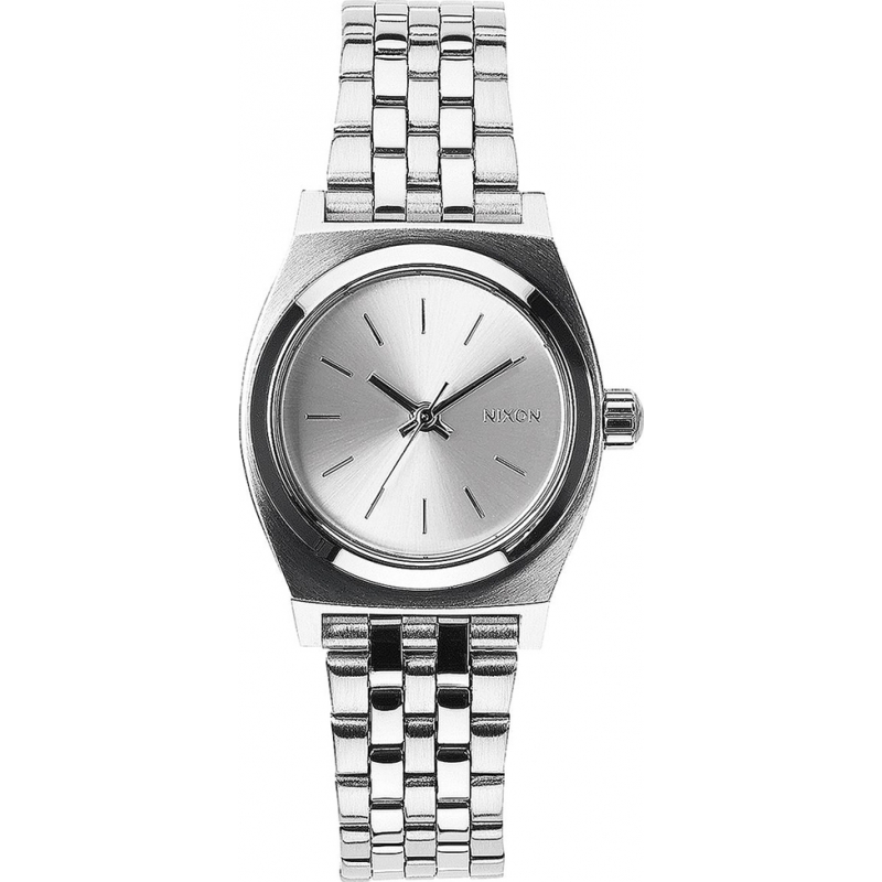 Nixon Ladies Small Time Teller All Silver Watch