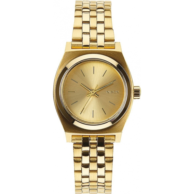 Nixon Ladies Small Time Teller All Gold Watch