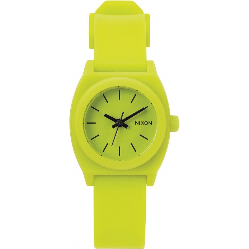 Nixon Ladies Small Time Teller P Lime Watch