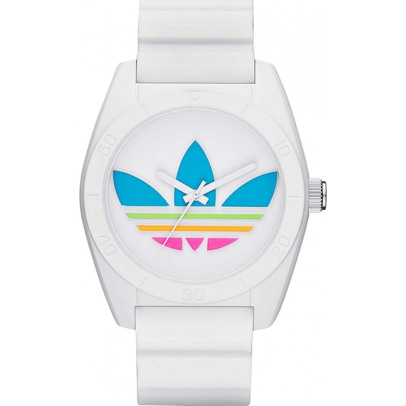 Adidas Santiago White Silicone Strap Watch