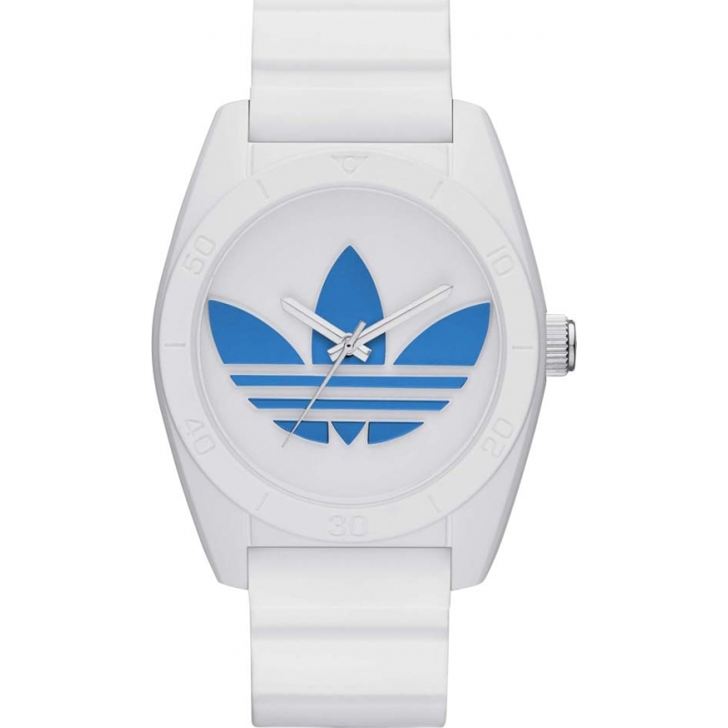 Adidas Santiago White Silicone Strap Watch