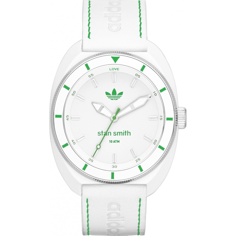 Adidas Stan Smith White and Green Watch