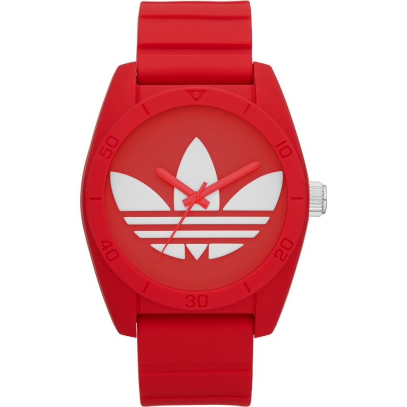 Adidas Santiago Red Silicone Watch